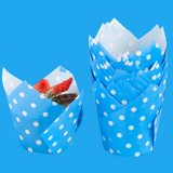 50pcs Tulip Muffin Cupcake Paper Cups