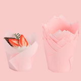 50pcs Tulip Muffin Cupcake Paper Cups