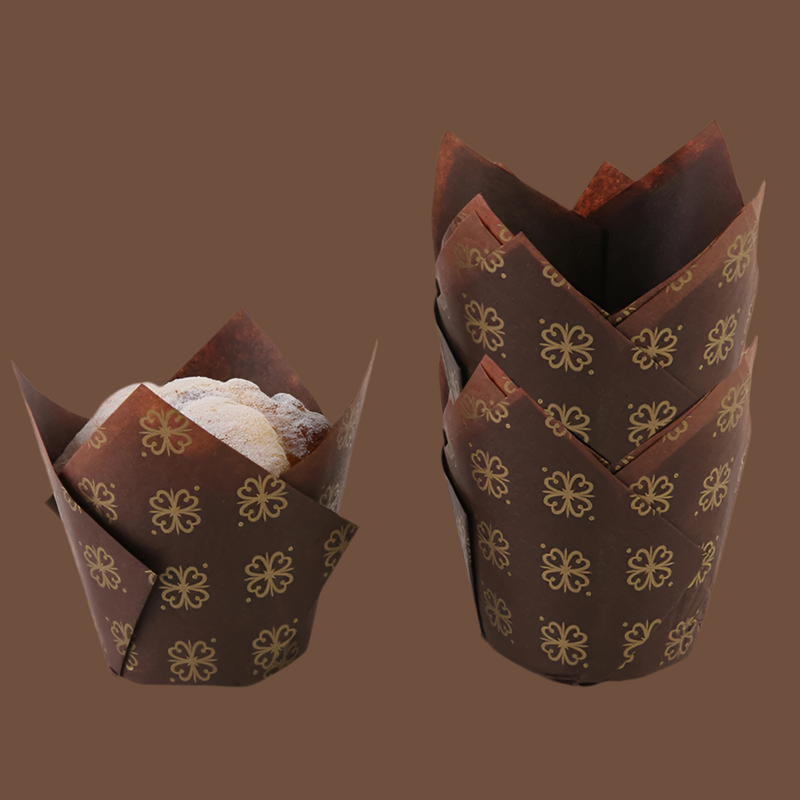 50pcs Tulip Muffin Cupcake Paper Cups