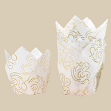 50pcs Tulip Muffin Cupcake Paper Cups