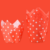 50pcs Tulip Muffin Cupcake Paper Cups