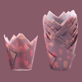 50pcs Tulip Muffin Cupcake Paper Cups