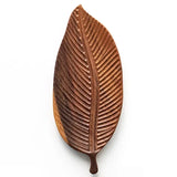 Wooden Leaf Shape Refreshment Tray