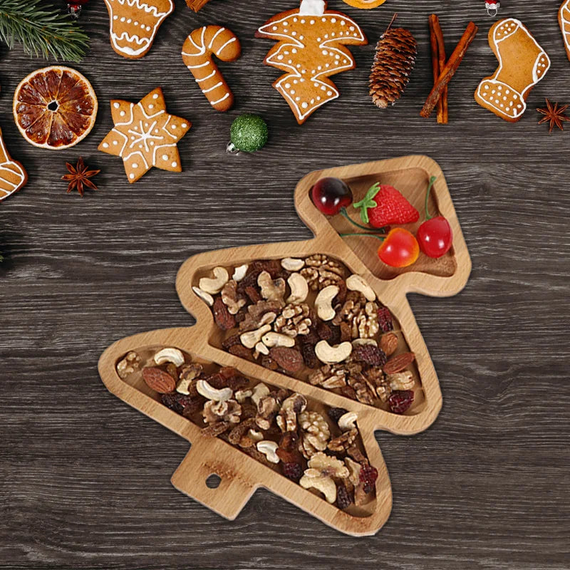 Wood Tray Christmas Decoration