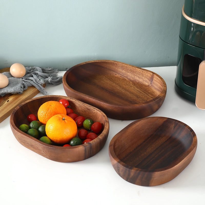 Large  Wooden Salad Bowl