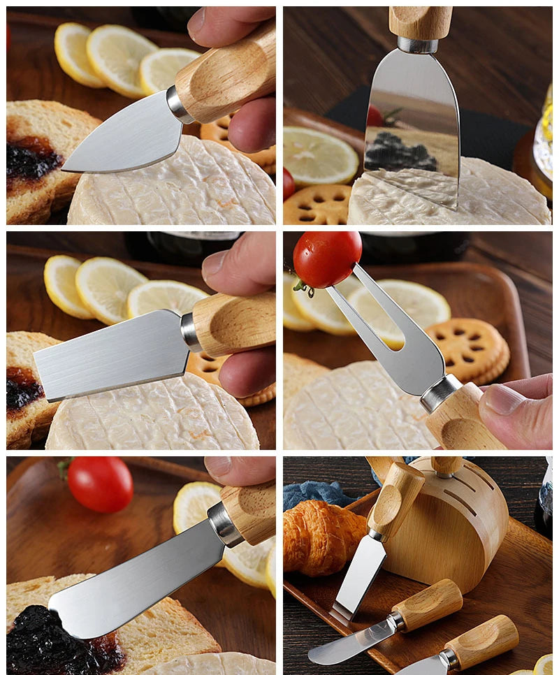 Wood Handle Cheese Slicer Cutter